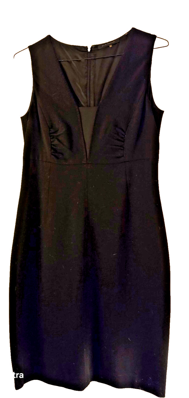 Elie Tahari Black Little Dress 10 sleeveless medalion